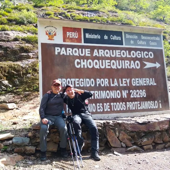 Arrival at Choquequirao Archaeological Park